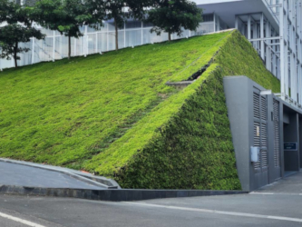 Berm using Geocell 